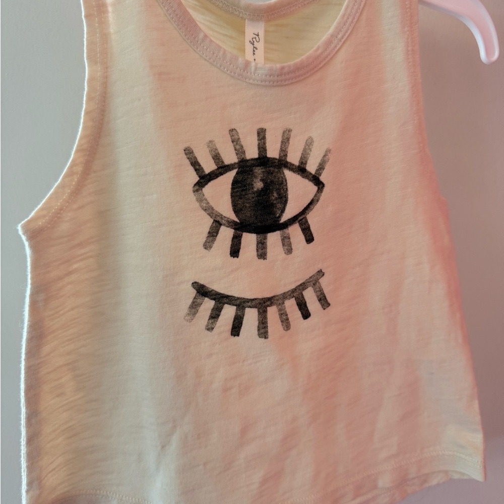 Rylee + Cru Cream Eye Graphic Tank Top 6-12m